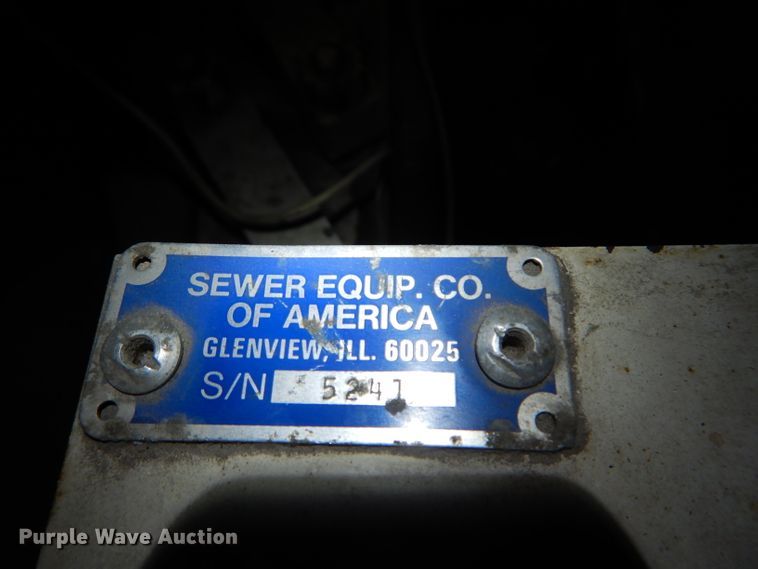 image for item DH4378 Sewer Equipment Co. of America 747 sewer jetter trailer