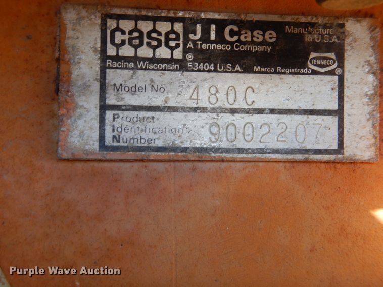 image for item DH6375 1980 Case 480C backhoe