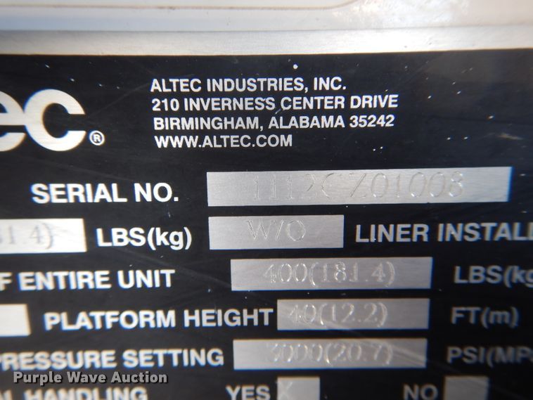 image for item DH6383 2012 Dodge Ram 5500 bucket truck