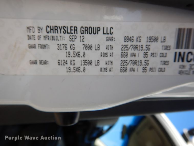 image for item DH6383 2012 Dodge Ram 5500 bucket truck