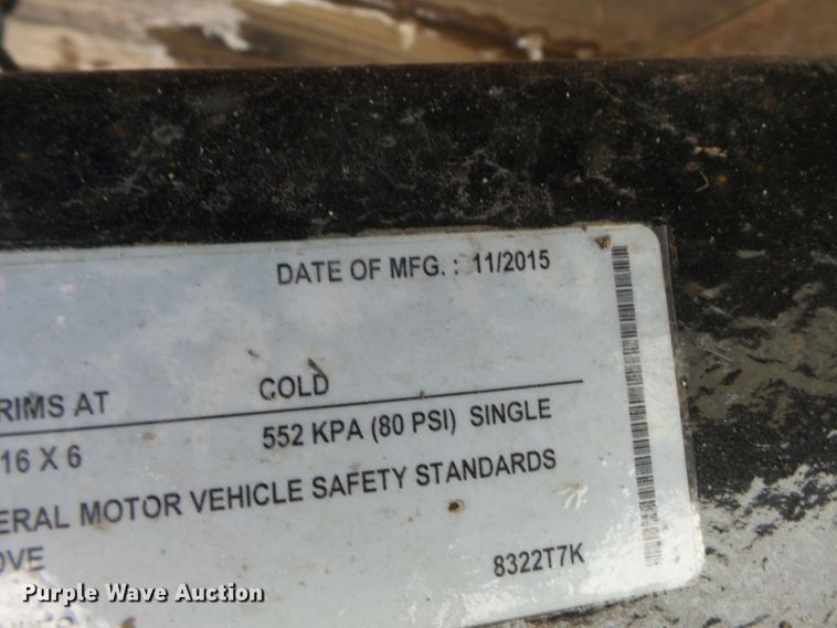 image for item DH7860 2015 Tiger equipment trailer