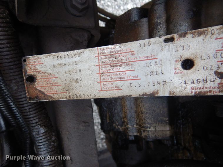 image for item DI2358 1990 International F9370 dump truck