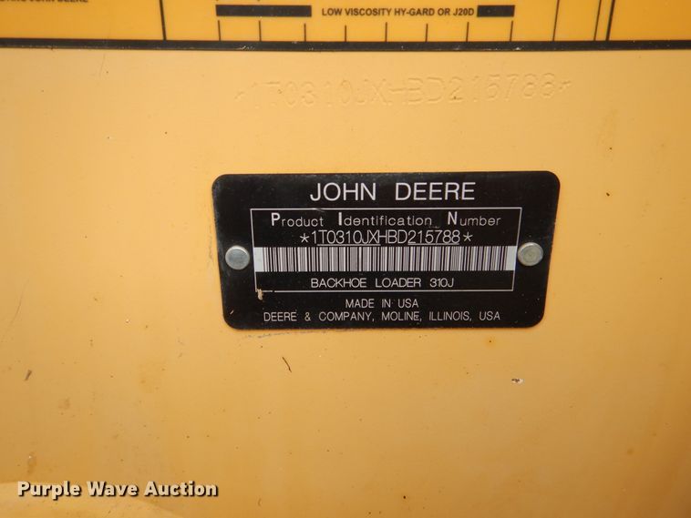 image for item EK9157 2012 John Deere 310J backhoe