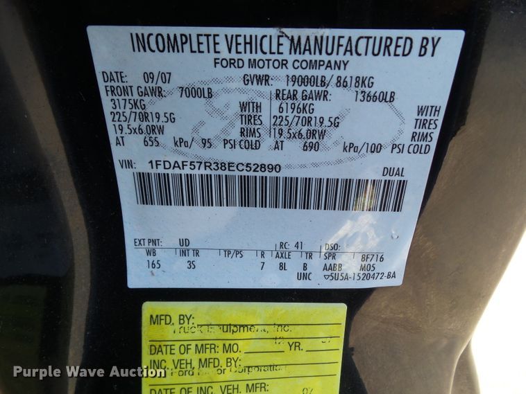 image for item EM9916 2008 Ford F550 Super Duty dump truck