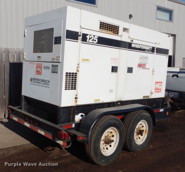 image for item FU9086 2010 Whisperwatt DCA-125USI generator