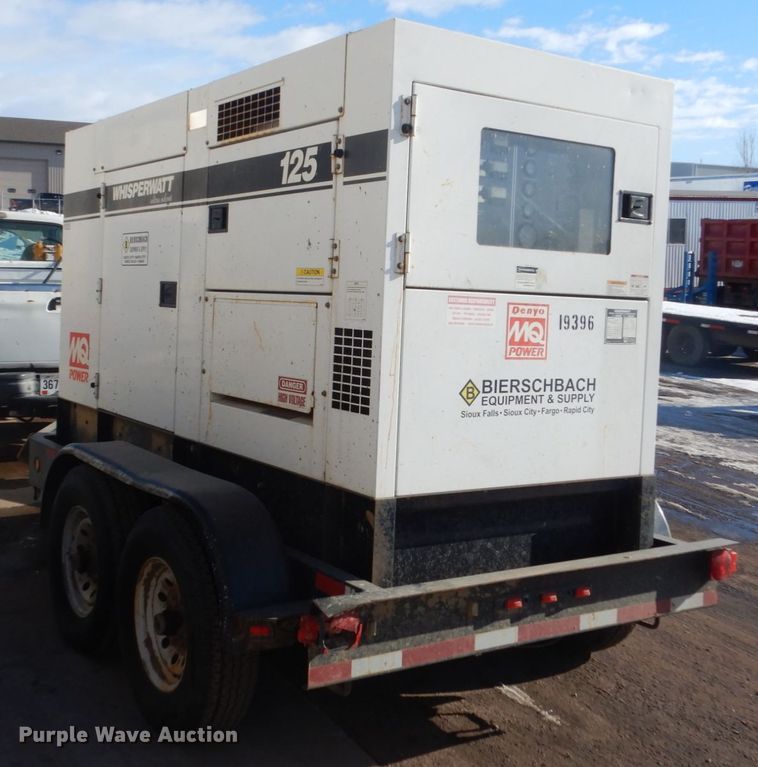 image for item FU9086 2010 Whisperwatt DCA-125USI generator