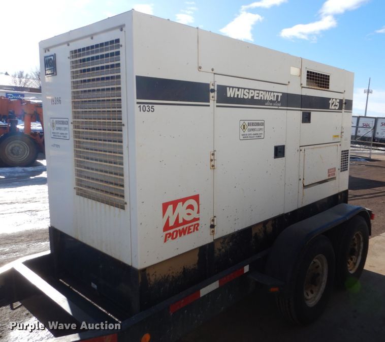 image for item FU9086 2010 Whisperwatt DCA-125USI generator