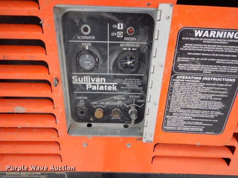 image for item FU9111 2014 Sullivan Palatek D185 air compressor