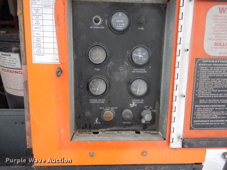 image for item FU9112 2012 Sullivan Palatek D210PHJD air compressor