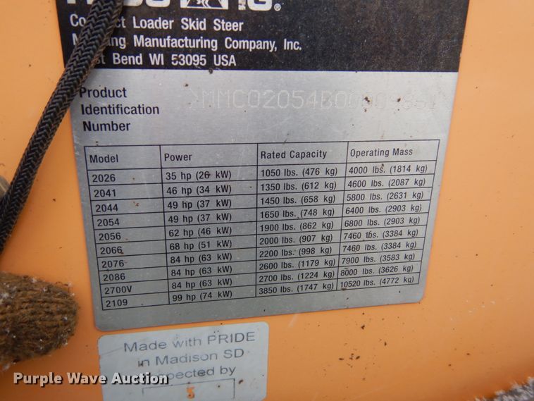 image for item FU9199 Mustang 2054 skid steer