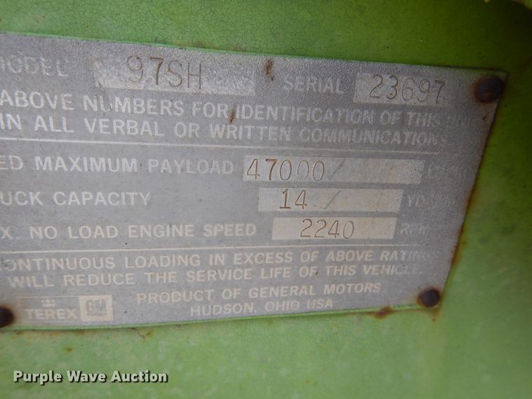 image for item FU9239 Terex TS-14B conventional scraper