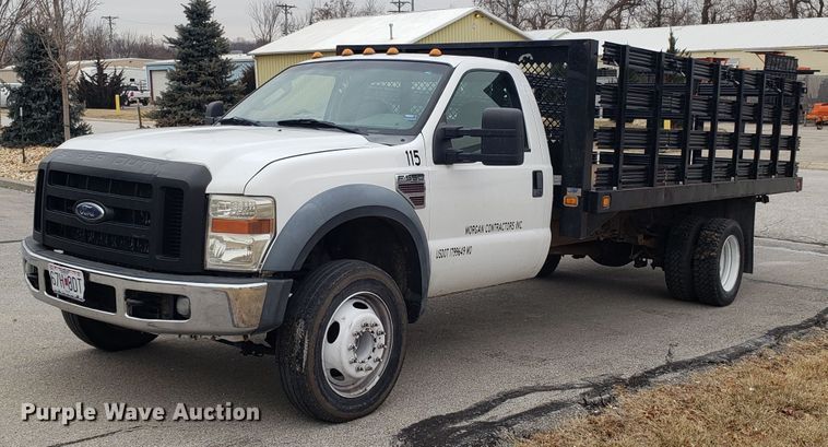 image for item GA9452 2008 Ford F550 Super Duty flatbed truck