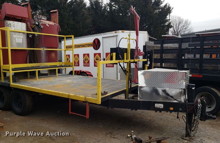 image for item GA9454 1995 shop built paint melt kettle trailer