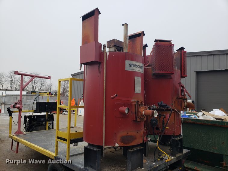 image for item GA9454 1995 shop built paint melt kettle trailer