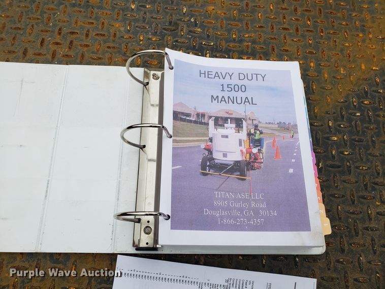 image for item GA9454 1995 shop built paint melt kettle trailer