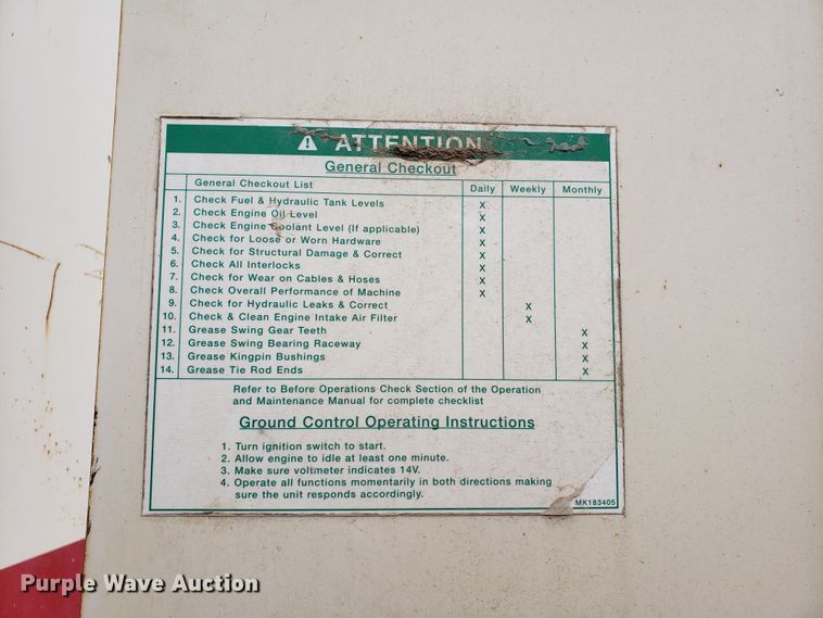 image for item GB9594 Terex B85 boom lift