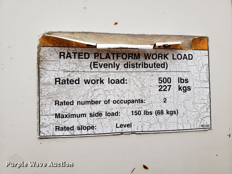 image for item GB9594 Terex B85 boom lift