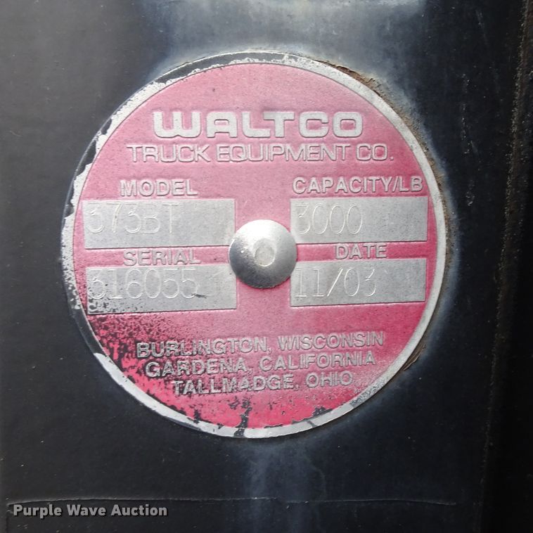 image for item GC9174 Waltco 373BT oil delivery bed