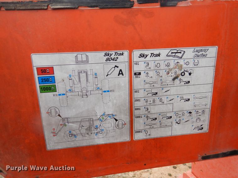 image for item GE9279 2007 Sky Trak 8042  telehandler