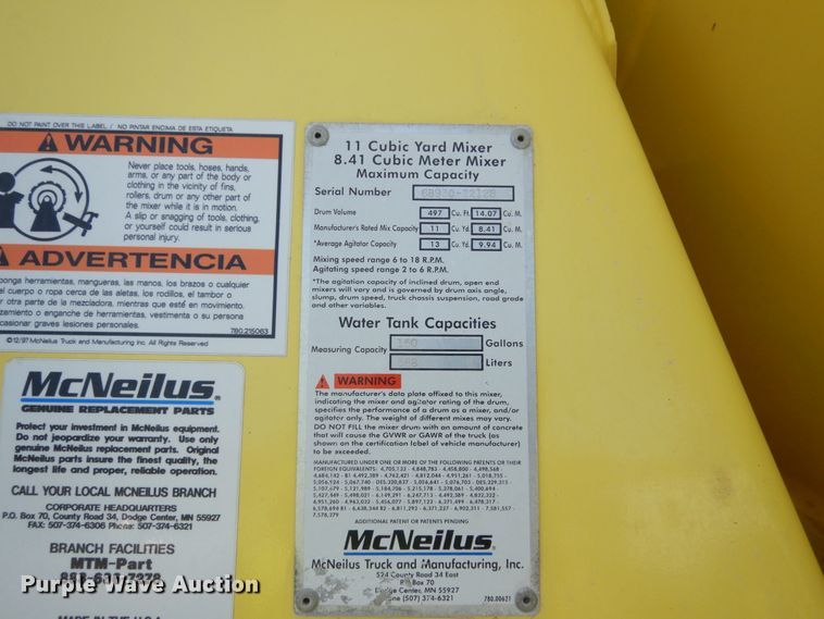 image for item GW9468 2004 Kenworth W900 ready mix truck