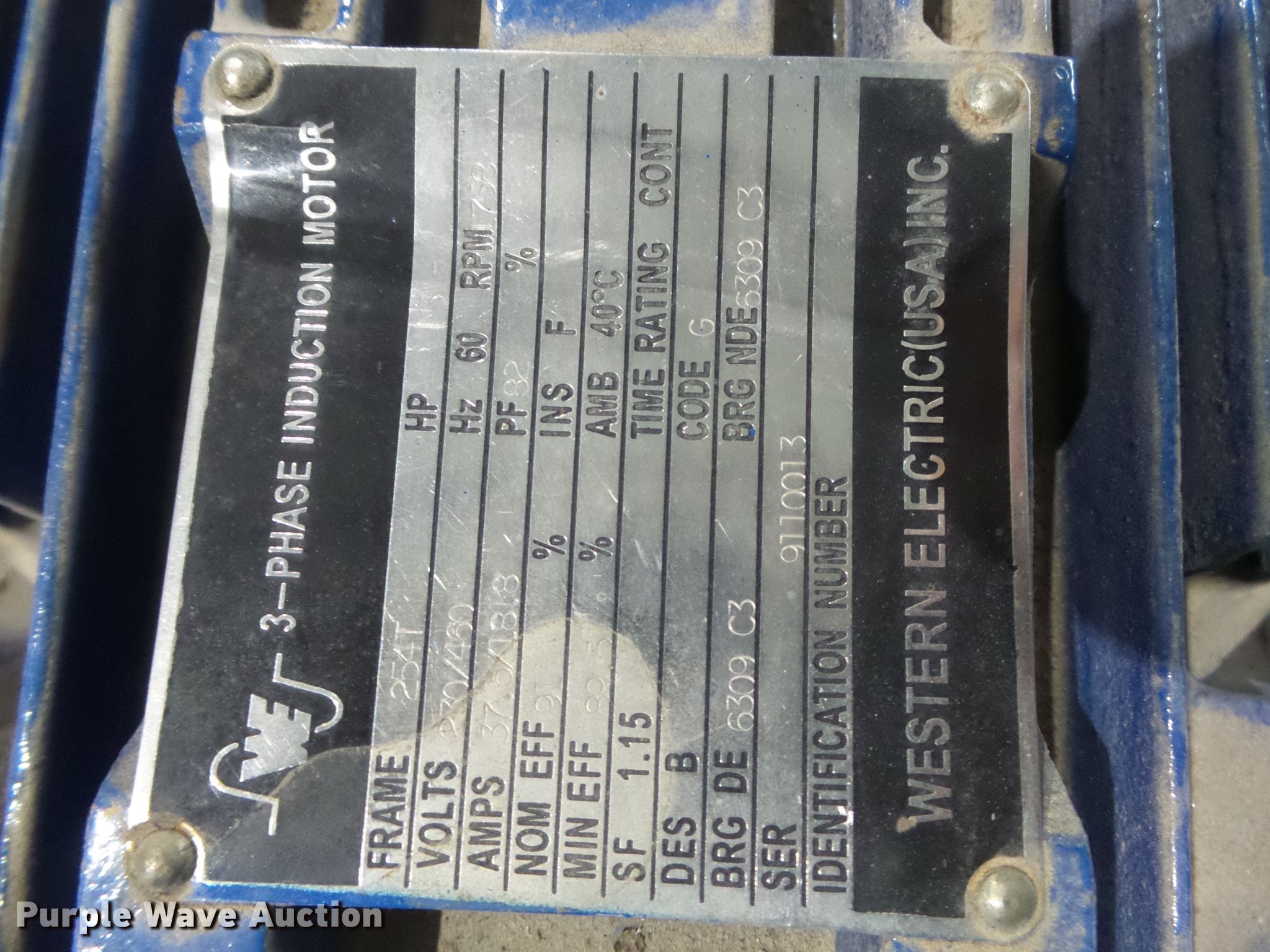 Western electric motor in Cape Girardeau, MO Item DH7864 sold