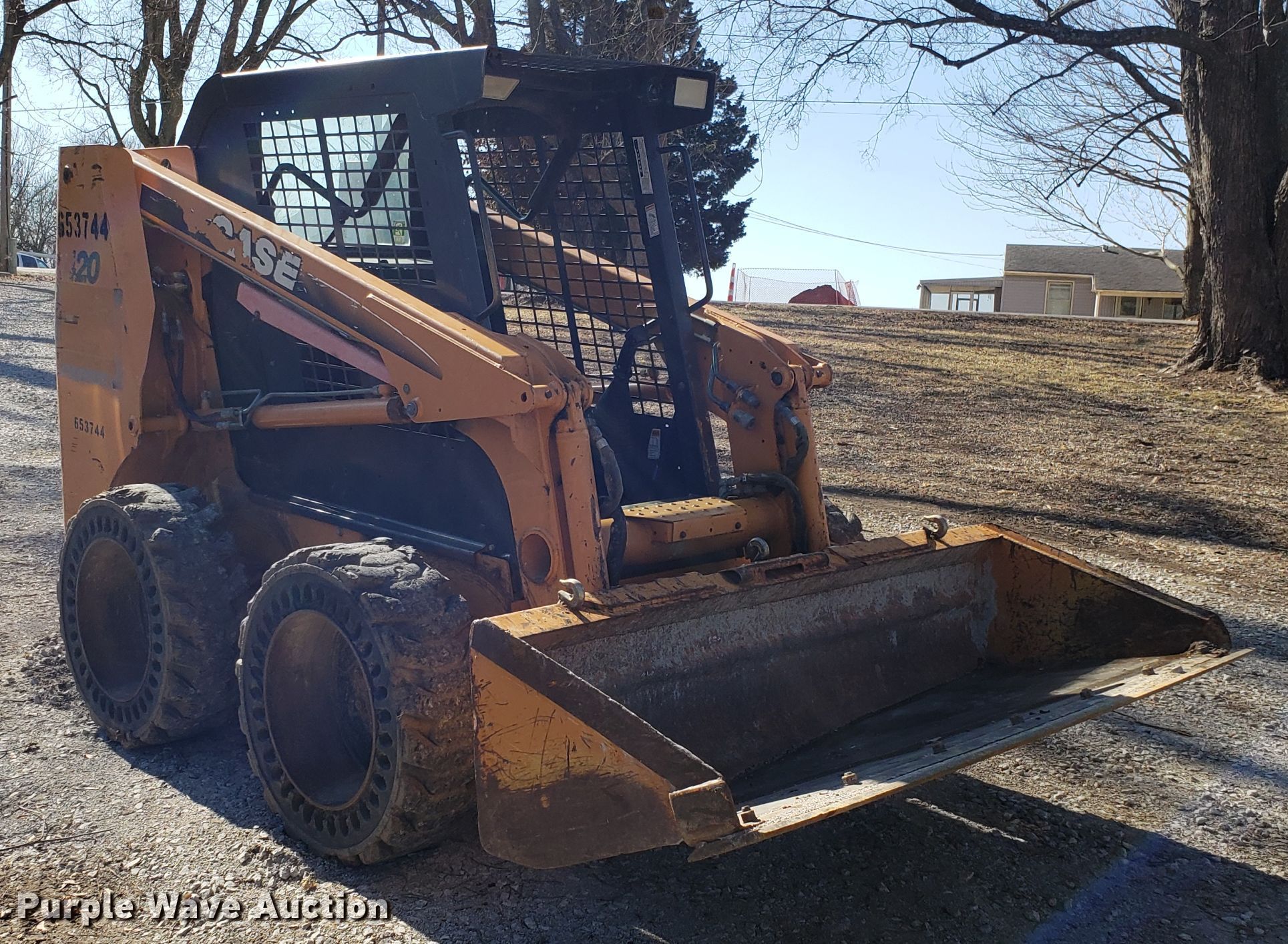 2006 Case 420 skid steer in Sugar Creek, MO Item L1476 sold Purple Wave
