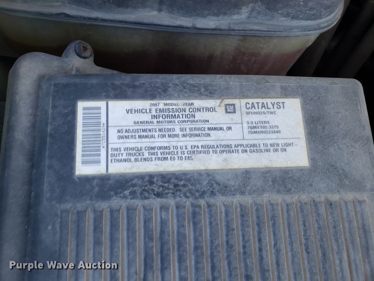 image for item DD2560 2007 Chevrolet Silverado 1500 pickup truck