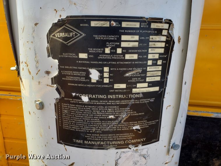 image for item DD2574 2008 Ford F550 Super Duty bucket truck