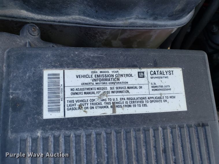 image for item DD2578 2008 Chevrolet Silverado 1500 pickup truck