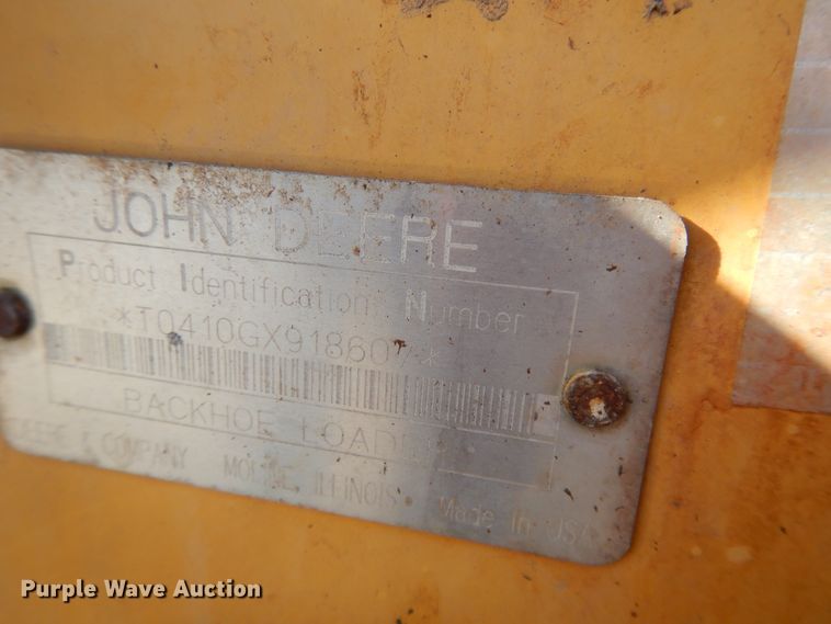 image for item DF5938 2003 John Deere 410G backhoe