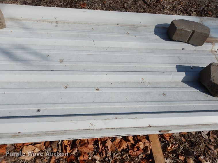image for item DG6323 Approximately 44 sheets of metal roofing