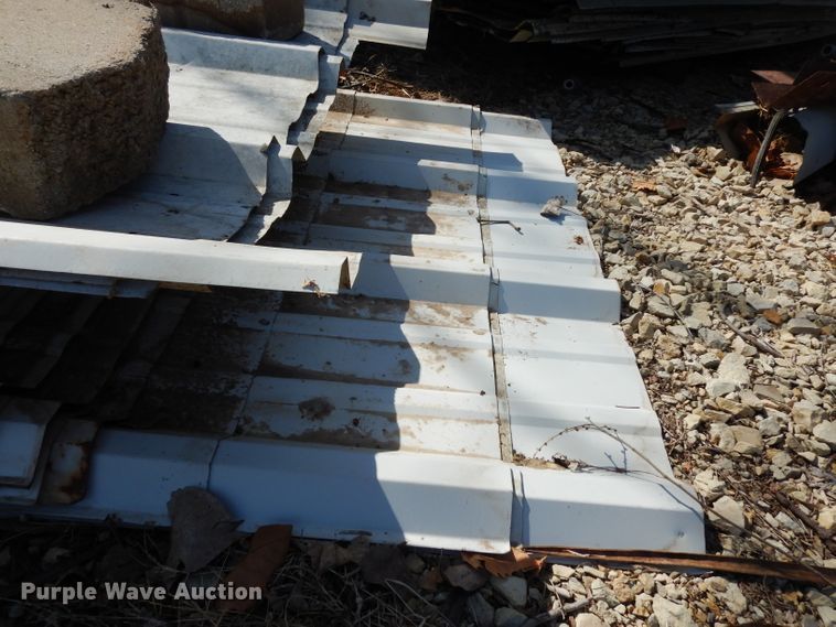 image for item DG6323 Approximately 44 sheets of metal roofing