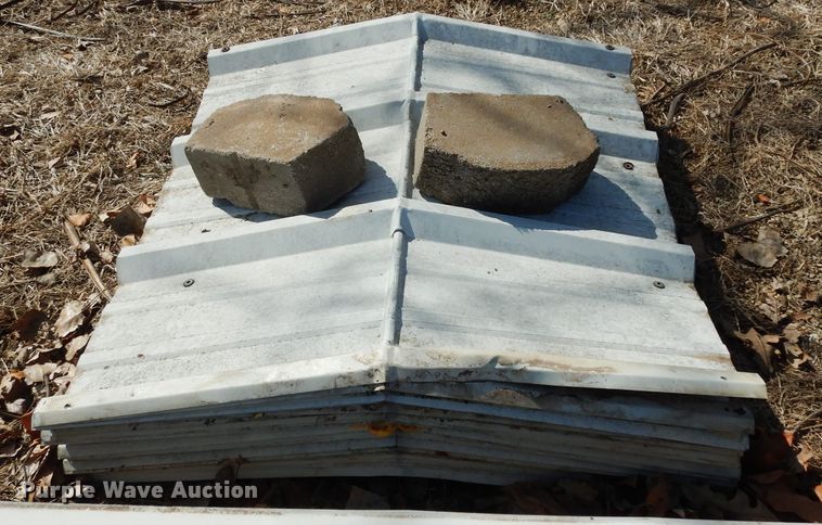 image for item DG6323 Approximately 44 sheets of metal roofing