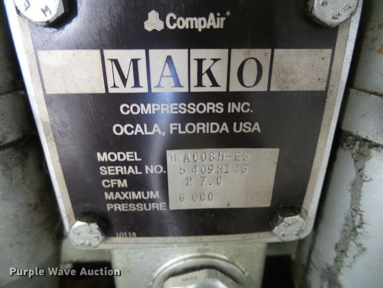 image for item DH4817 Mako BAC-08H breathing air center