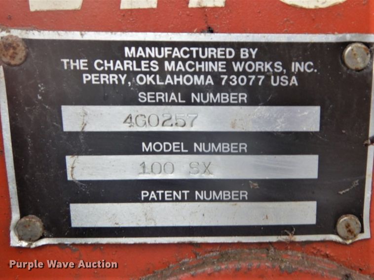 image for item GD9071 Ditch Witch 100SX vibratory cable plow