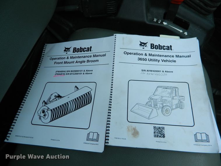 image for item GE9867 2014 Bobcat 3650DPKG1 utility vehicle