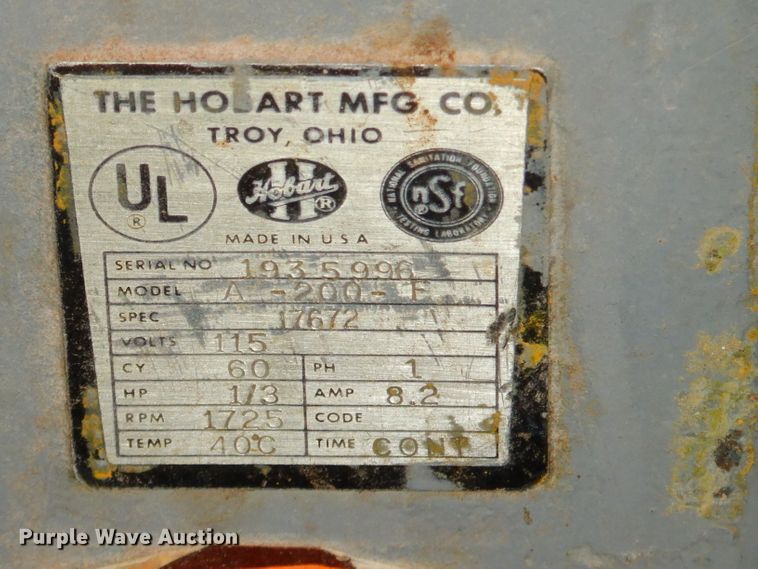 image for item GG9628 Hobart 200 mixer