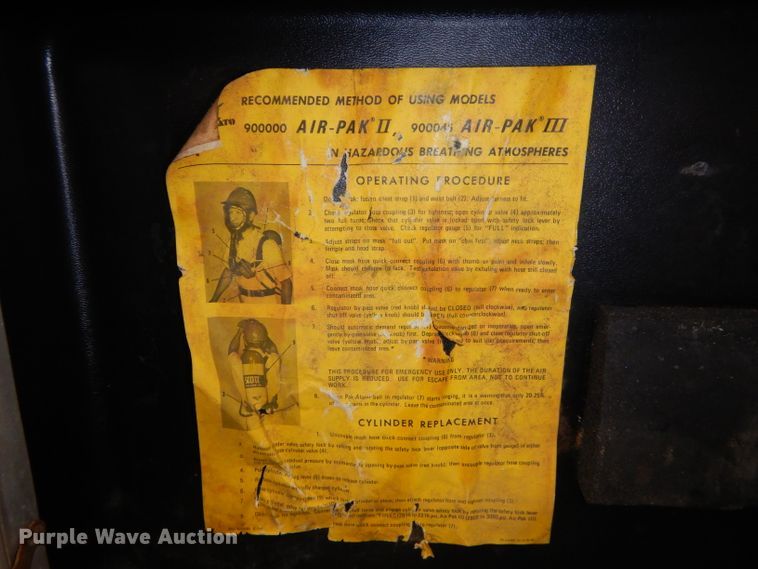 image for item GG9687 Approximately 10 Scott Air-Pak SCBA Snorkel packs