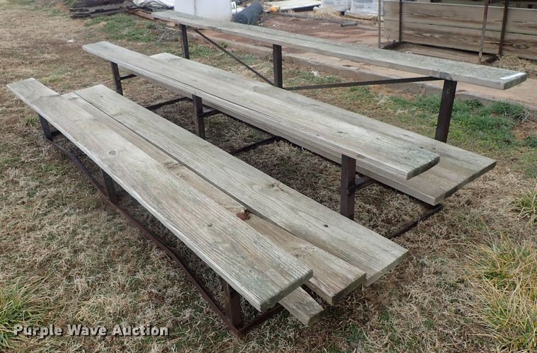image for item GN9632 (4) wood bleachers