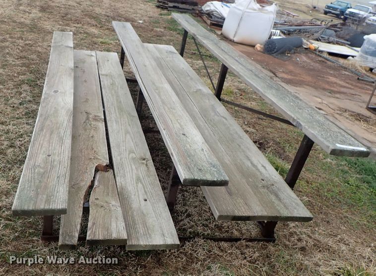 image for item GN9632 (4) wood bleachers