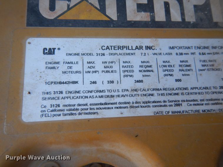 image for item GW9480 2002 GMC C6500 flatbed truck