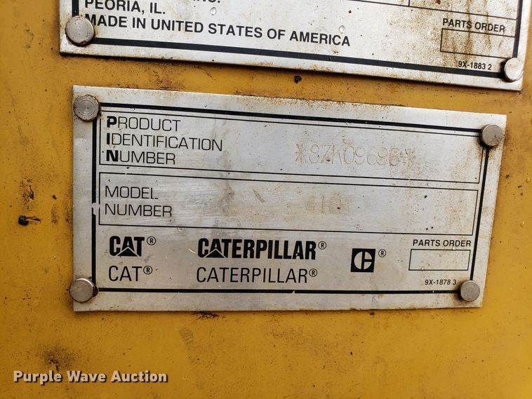 image for item L1417 1996 Caterpillar 416B backhoe