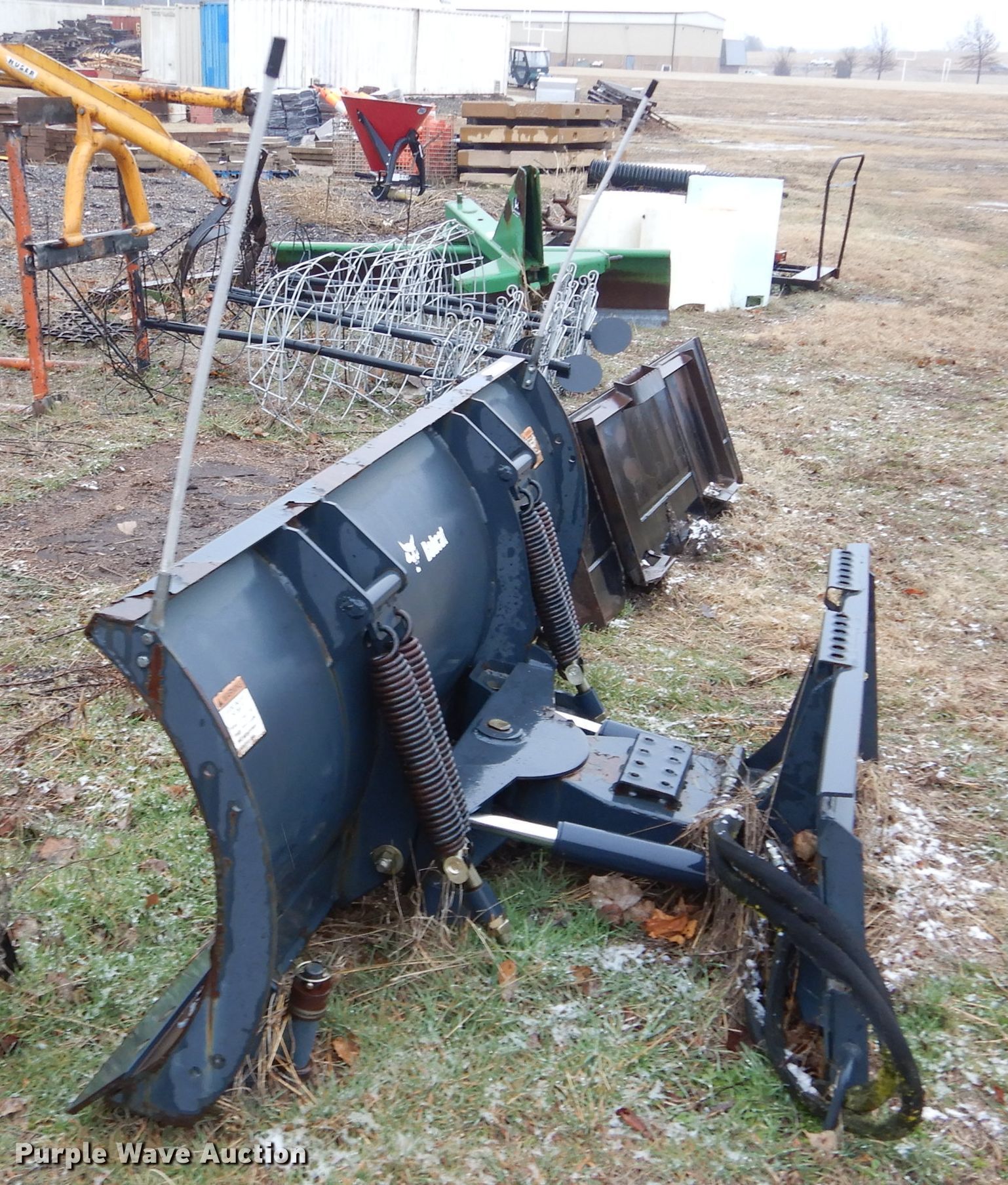 Bobcat skid steer snow plow in El Dorado, KS Item GE9217 sold