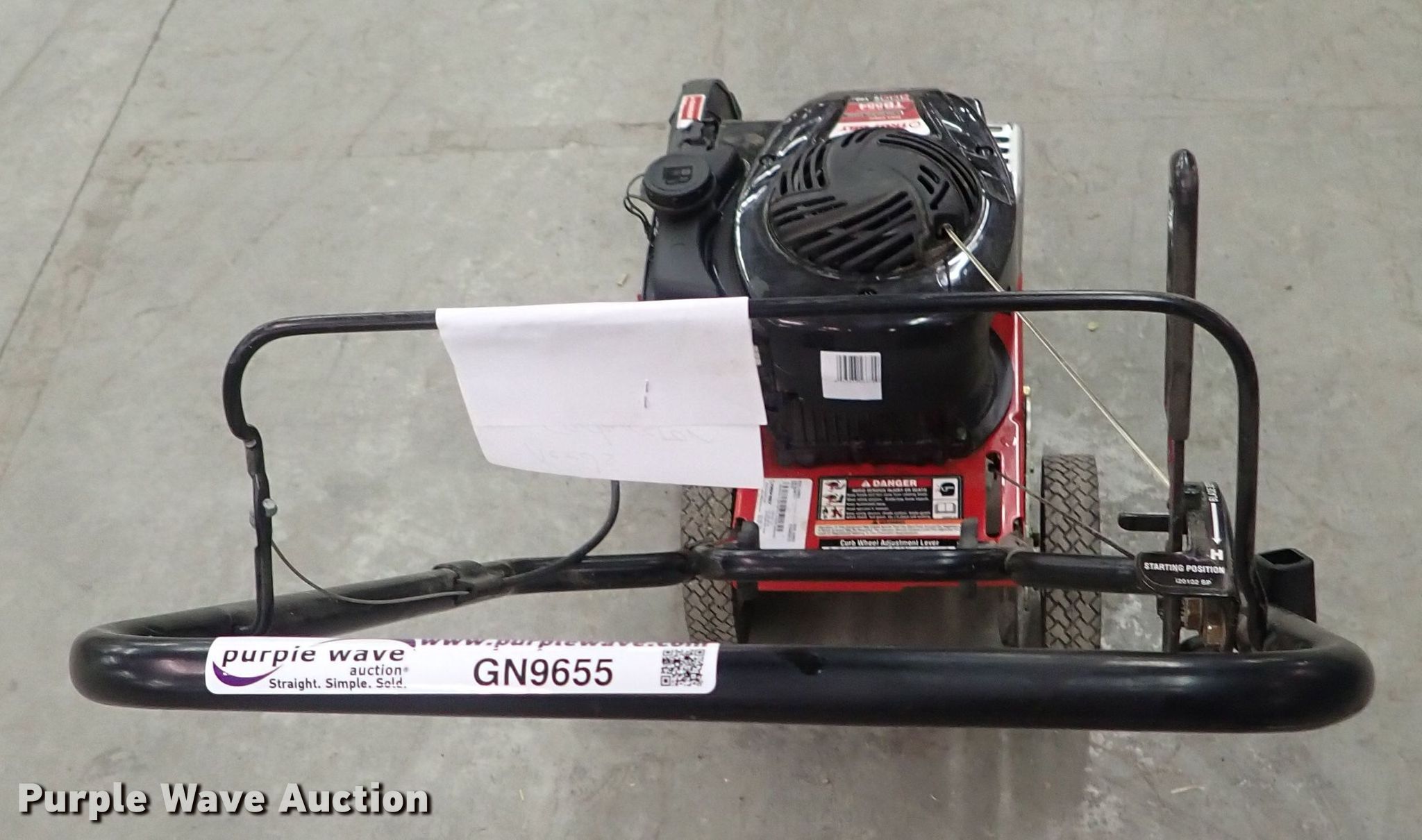 TroyBilt TB554 edger in Buhler, KS Item GN9655 sold Purple Wave