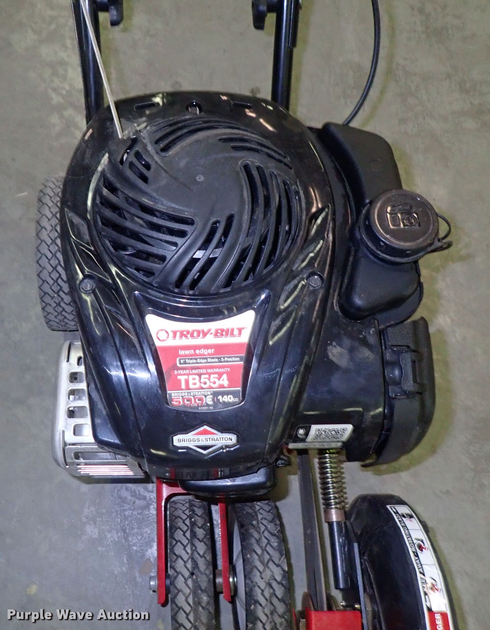 TroyBilt TB554 edger in Buhler, KS Item GN9655 sold Purple Wave