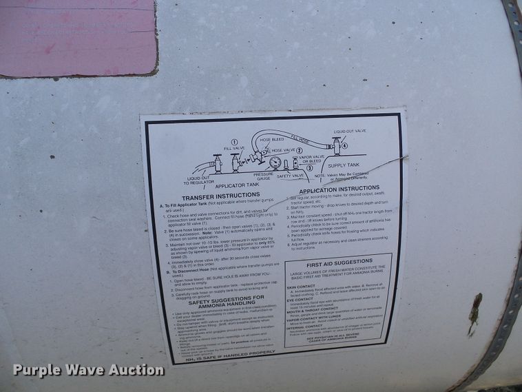 image for item DD1762 Anhydrous ammonia tank