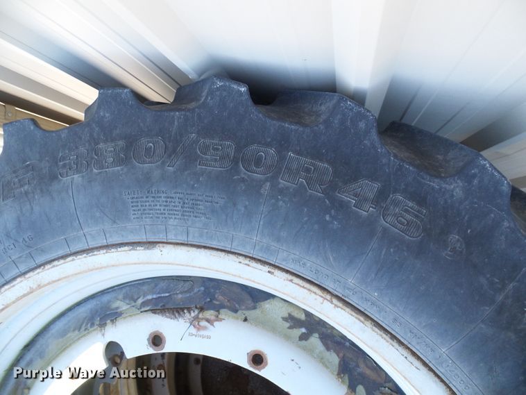 image for item DD1770 (4) Firestone 380/90R46 tires and wheels