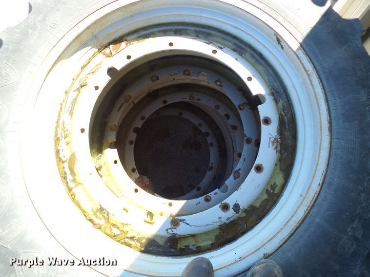 image for item DD1770 (4) Firestone 380/90R46 tires and wheels