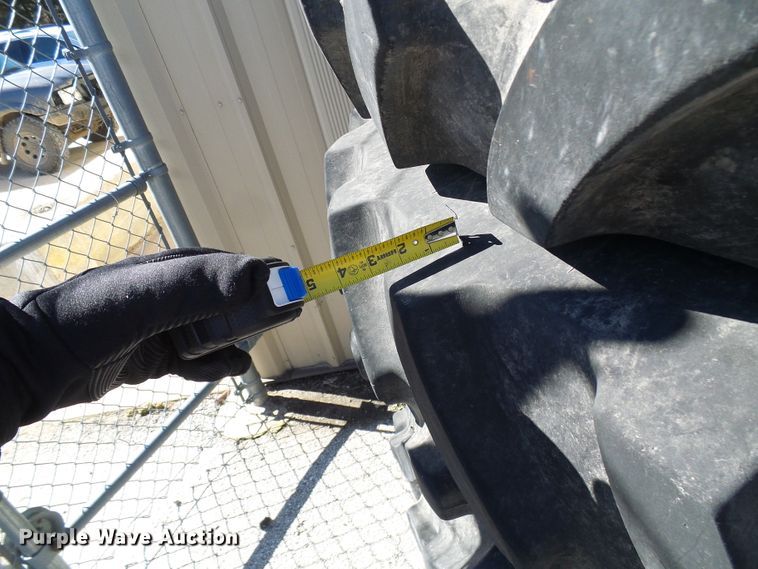 image for item DD1770 (4) Firestone 380/90R46 tires and wheels