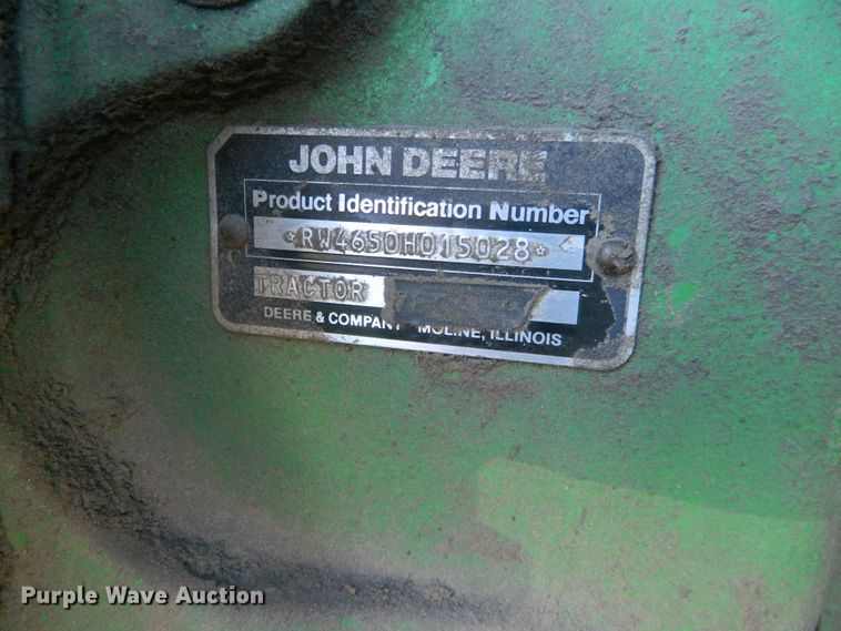 image for item DE4404 1987 John Deere 4650 tractor